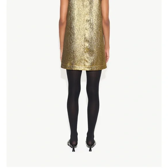 Gold Sleeveless Simon Miller Dress